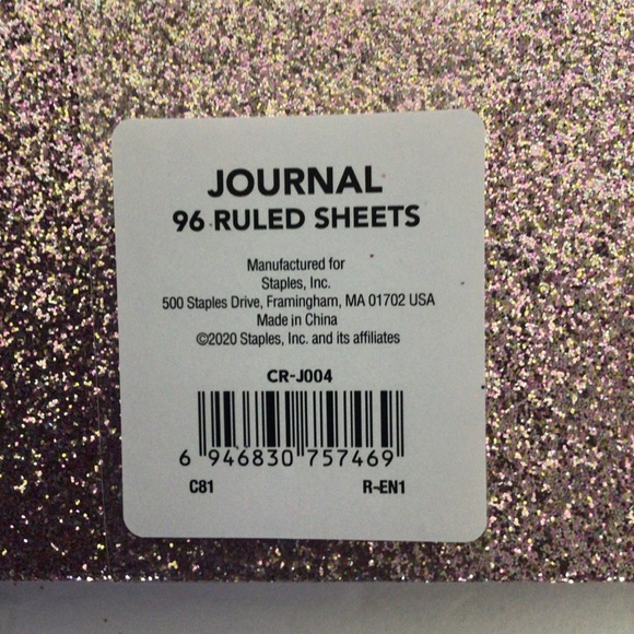 PINK GLITTER HARDBOUND JOURNAL NWT - Picture 6 of 6